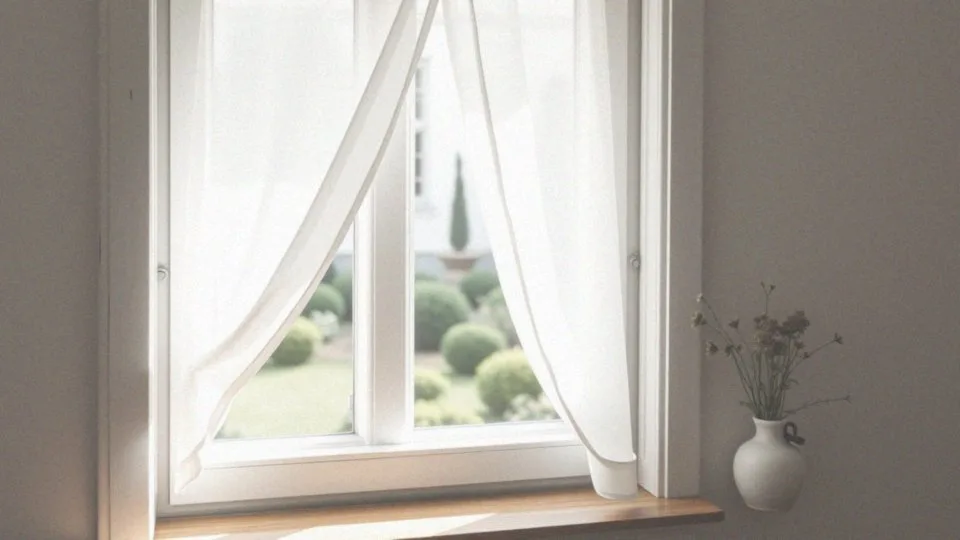 Jak zmierzyć skośne okna dla firanek?