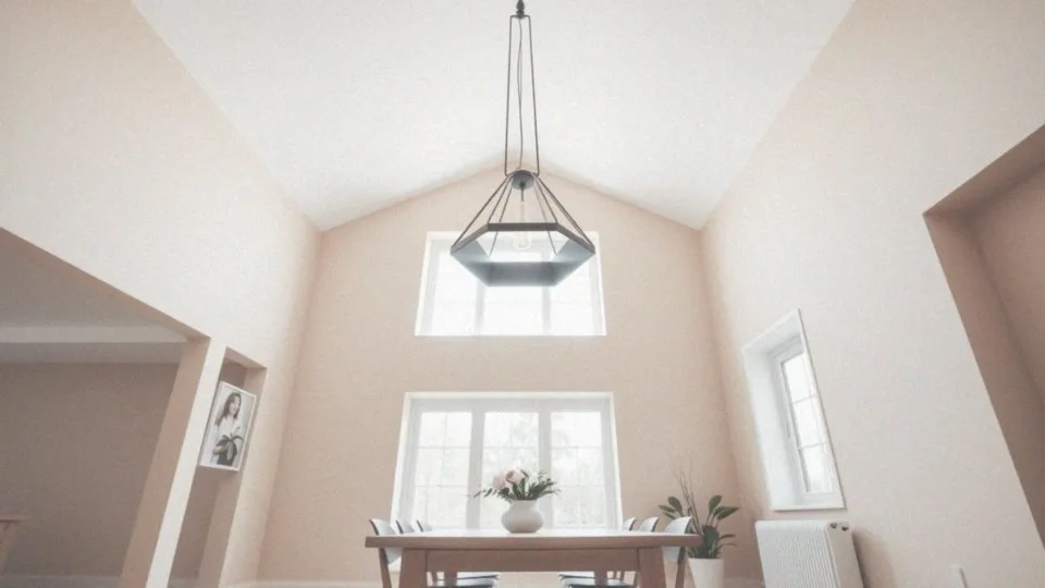 Jak dobrać wysokość lampy wiszącej w zależności od wysokości sufitu?