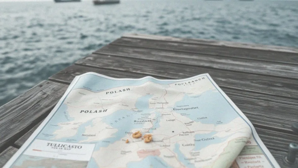 Jakie miasta są zaznaczone na mapie atrakcji nad Bałtykiem?