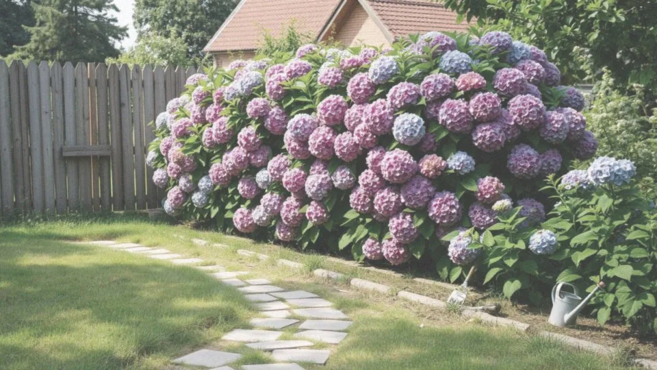 Jakie miejsca w ogrodzie są najlepsze dla żywopłotu z hortensji bukietowej?