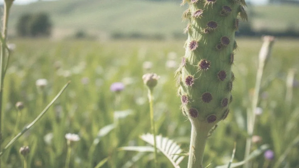 Jakie kolory ma łodyga barszczu Sosnowskiego?