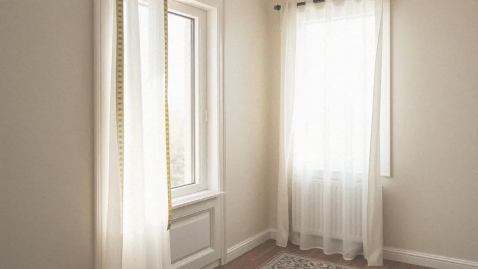 Jak mierzyć zasłony od miejsca zawieszenia do podłogi?