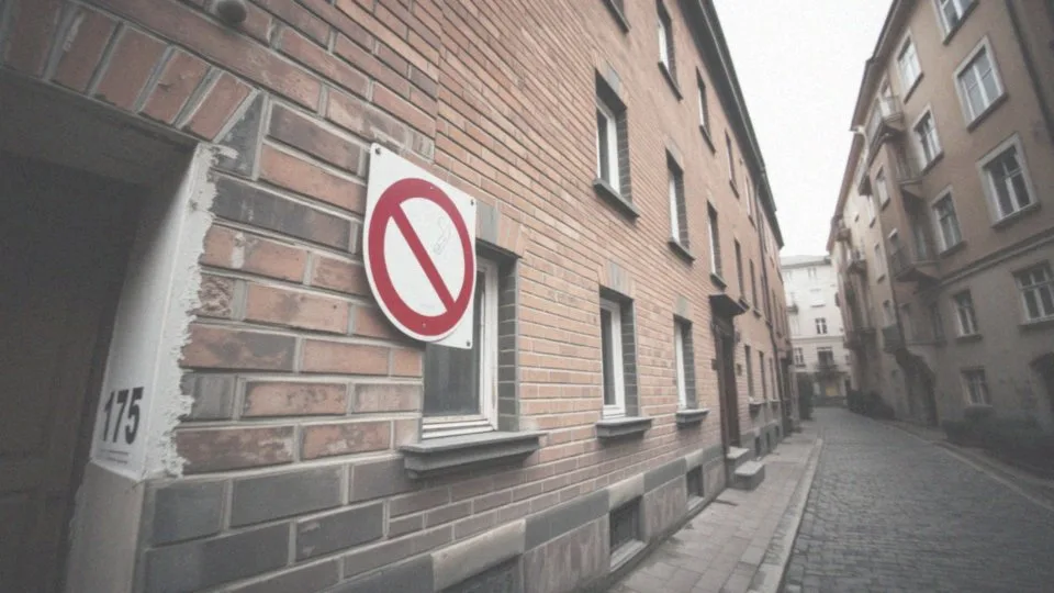Zakaz palenia przed budynkiem – zasady i konsekwencje